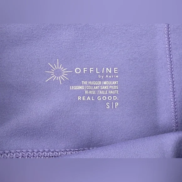 Aerie OFFLINE “The Hugger” Hi-Rise Women’s Lavender Leggings - Picture 3 of 5